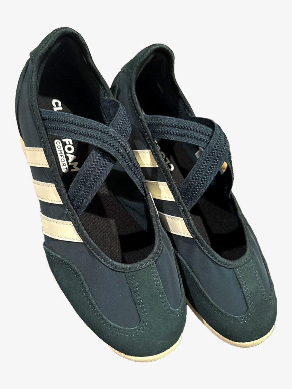 adidas Barreda Mary Jane Sneakers Aurora Ivy Green Cream Women's 7.5 NWOT